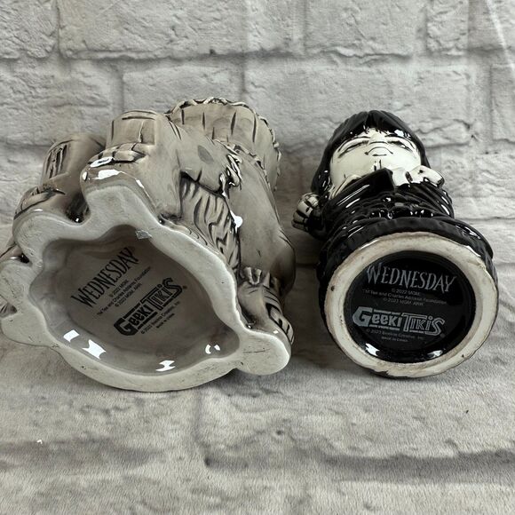 Geeki Tikis Wednesday Addams and Thing Tiki Mugs Jenna Ortega Netflix Show NEW - Picture 9 of 11